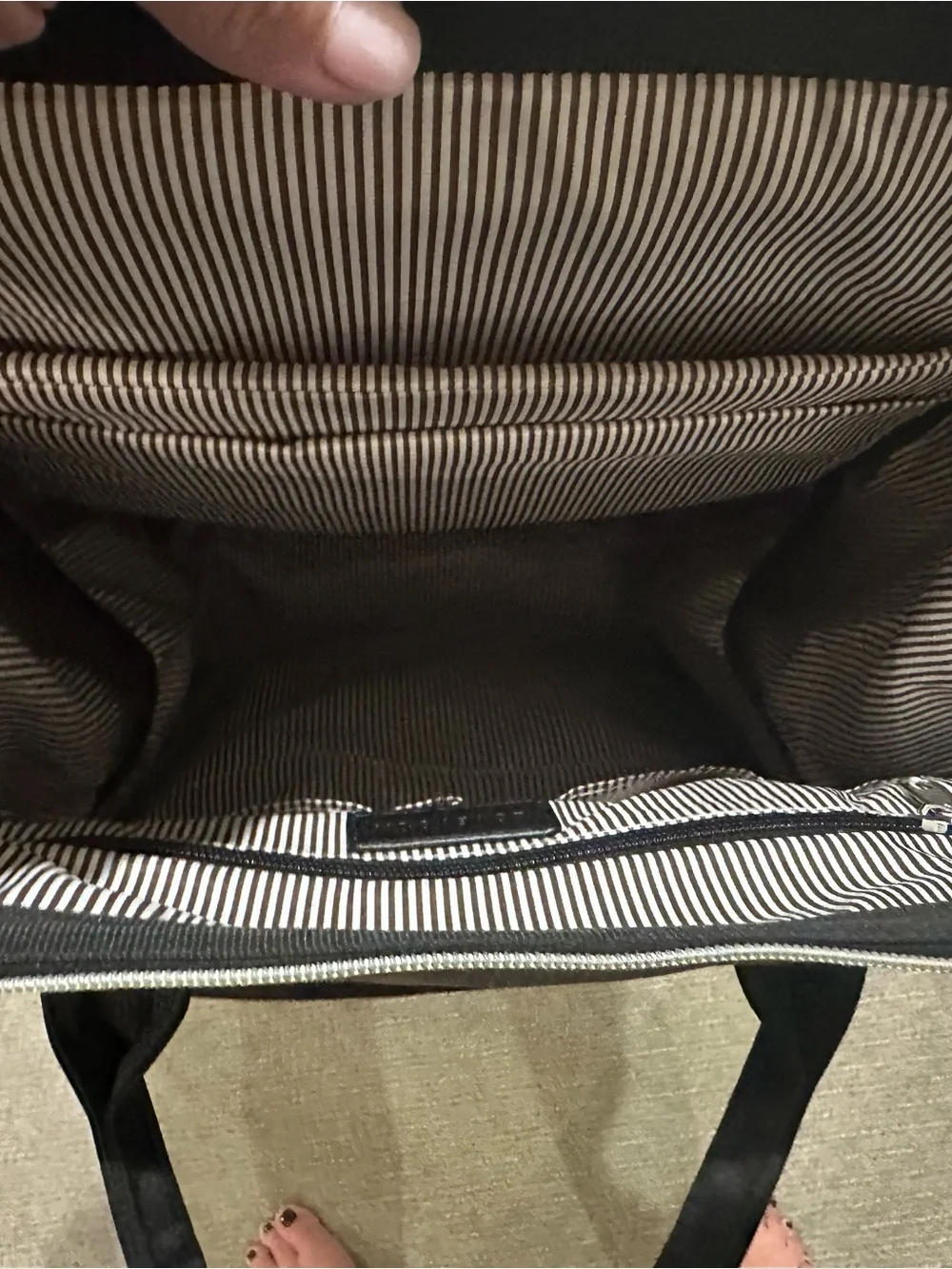 Lovevook Two-Tone Black and Gray Laptop Backpack Tote